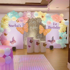 Pastel Butterfly 1st Birthday decpr