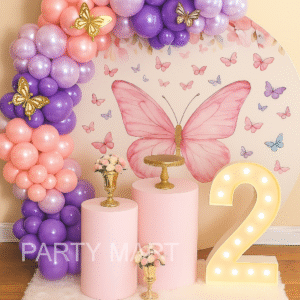 Glossy Butterfly Birthday Decor