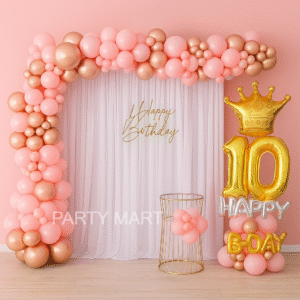 Pink & Gold 10th Birthday Decor